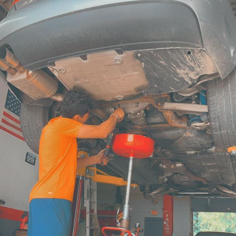 Work in the shop at Global Auto/Diesel