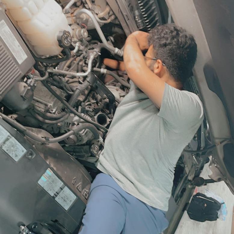 Work in the shop at Global Auto/Diesel